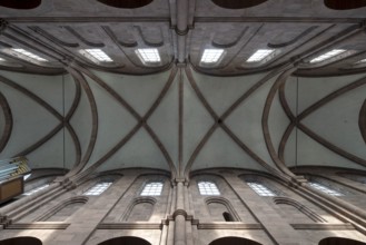 Worms, St Peter's Cathedral, nave, view into the vault