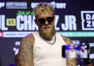 Jake Paul at Jake Paul vs. Julio Cesar Chavez Jr. Press Conference held at the Avalon in Hollywood,