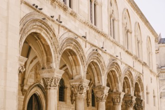 Dubrovnik, Croatia - 04 may 2016: The Princely Palace is a 14th-century Gothic and Renaissance