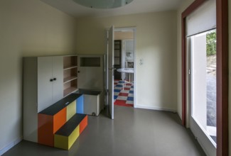 Weimar, Haus am Horn, show house built in 1923 to a design by Georg Muche, children's room
