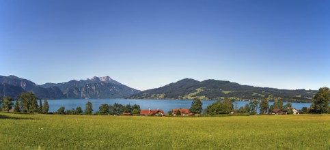 View of Attersee is the largest lake of the Salzkammergut region in the Austrian state of Upper