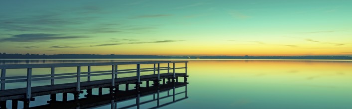 Beautiful sunrise at the Zwischenahner Meer
