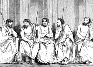 The 5 ephors, leaders of ancient Sparta