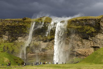 Seljalandsfoss in the evening, south coast, Iceland