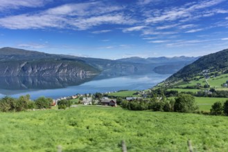 Beautiful landscape in Norway with Summer weather and sunshine. Beautiful landscape in Norway with