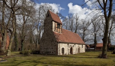 Schönfeld near Stendal Village church 74757 View from south-west Fieldstone hall church mid 13th