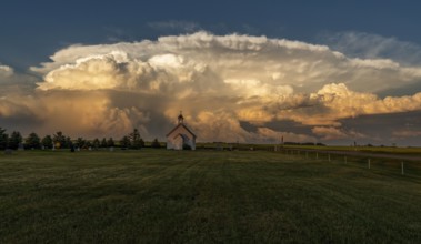Summer Storms in the Canadian Prairies Dramatic Scenes