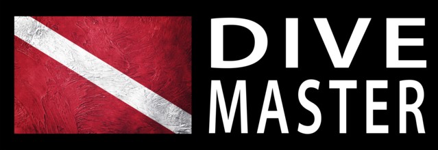 Dive Master, Diver Down Flag, Scuba flag, Scuba Diving