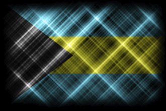 Bahamas flag, national flag, modern flag background