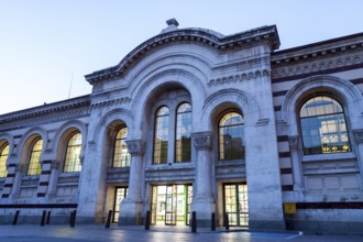 Central covered market at twilight. Sofia, Bulgaria