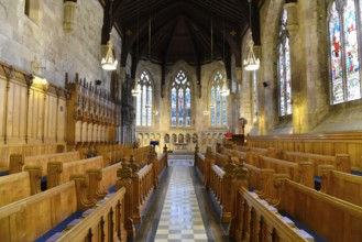 Interior view of St Salvator's Chapel at the University of St Andrews, St Andrews, Fife Region,