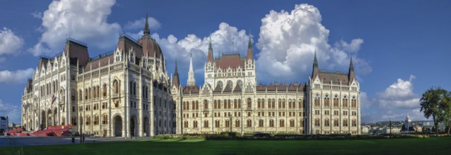 Budapest, Hungary 18.08.2021. Parliament building on the embankment of Budapest, Hungary, on a