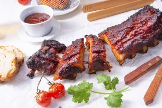 BBQ replacement ribs from a charcoal grill