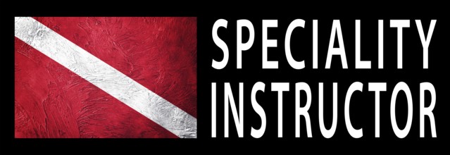 TEC 40 CCR Instructor, Diver Down Flag, Scuba flag, Scuba Diving
