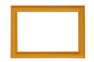 Modern photo frame cropped on a white background