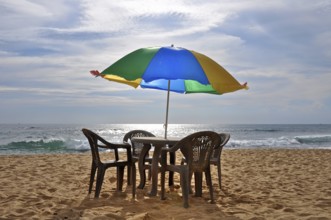 Beach in Hikkaduwa Sri Lanka