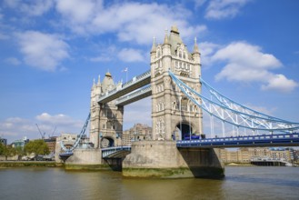 Tower Bridge crossing the River Thames in London, United Kingdom