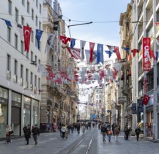 A picture of the Independence Street, in Istanbul