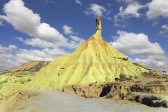 The picturesque and unusual rock of Castildetierra. Bardenas Reales, the Spanish province of
