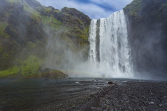 The Skógarfoss waterfall in southern Iceland