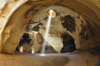 The famous underground national park Beit Guvrin, Israel. Bell caves - quarries of the 7th century