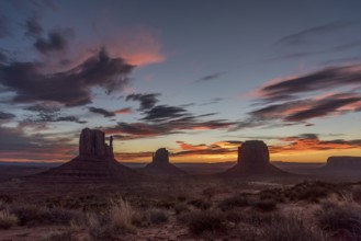 Great magnificent sunrise over the Monument Valley, Arizona, USA