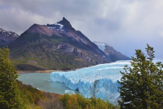 Los Glaciares National Park in Patagonia. Huge Perito Moreno glacier in the Lake Argentino,