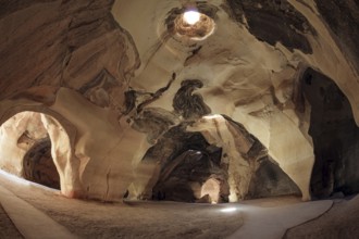 Ancient caves for the extraction of building materials. The famous underground national park Beit