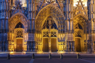 Entrance of the Cathedral of Tours, Indre-et-Loire, France