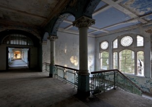 Pavilion for men, staircase upper floor level