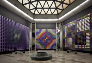 Aix en Provence, Vasarely MuseumBuilt 1973-76. op-art wall installations around 1975 left Obj No