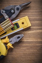 Pliers tape-measure steel cutter construction level wooden meter vertical version