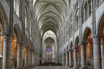 Laon Cathedral is one of the most important examples of the Gothic architecture of the 12th and