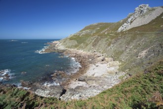 Sea coast, Cap de la Hague, near Auderville, Normandy, France