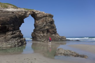 Beach of the cathedrals, Ribadeo, Lugo, Galicia, Spain