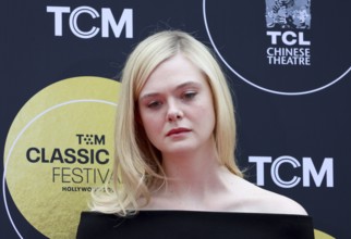 Elle Fanning at TCM Hosts Handprint And Footprint Ceremony Honoring Michelle Pfeiffer held at the