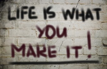 Life Is What You Make It Concept