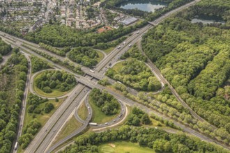 Gremberg motorway junction in Cologne with the A4 and A559