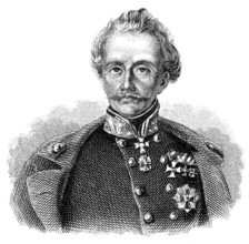 Portrait of Heinrich Hermann Josef Freiherr von Heß or Hess, 1788 - 1870, an Austrian soldier and
