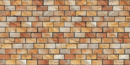 An illustration of a brick stone wall banner background seamless texture