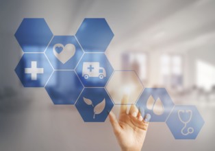 Innovative technologies for science and medicine in use by female doctor or scientist