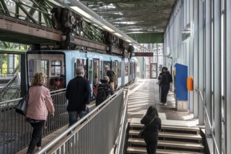Vohwinkel stop on the Wuppertal suspension railway - Wuppertal, North Rhine-Westphalia, Germany