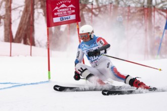 KAMCHATKA PENINSULA, RUSSIAN FEDERATION, APRIL 2, 2019: Mountain skier Ivan Chentsov Kemerovo