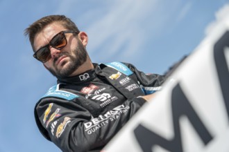 NASCAR Craftsman Truck Series driver, Bayley Currey takes to the track to practice for the Rackley