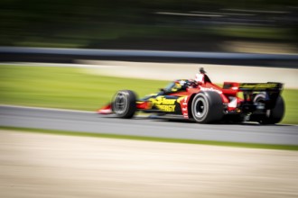 PIETRO FITTIPALDI (30) of Miami, Florida practices for the XPEL Grand Prix at Road America in