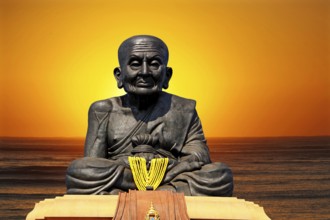 Asia, Thailand, Buddha, Hua Hin, Wat Huay Mongkol, Monk, Luang PhoR Tuad