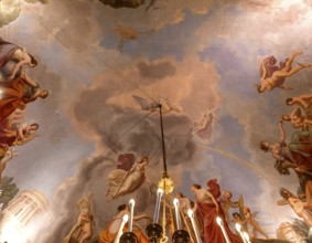 FLORENCE, ITALY, OCTOBER 28, 2015 : interiors and architectural details of Palazzo Pitti, october