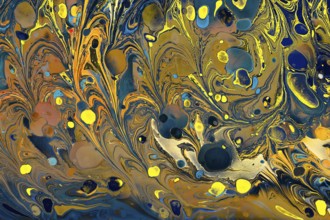 Traditional Ottoman Turkish abstract marbling art patterns as background