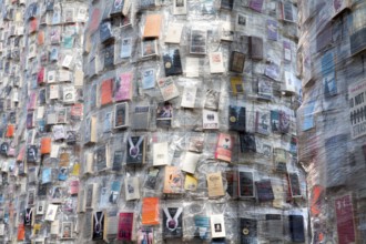 'The Parthenon of Books' by the Argentinian conceptual artist Marta Minujin, banned books,