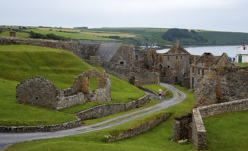 Ruins of ancient castle. Charles fort Kinsale landmark place. Cork county Ireland. Irish castles